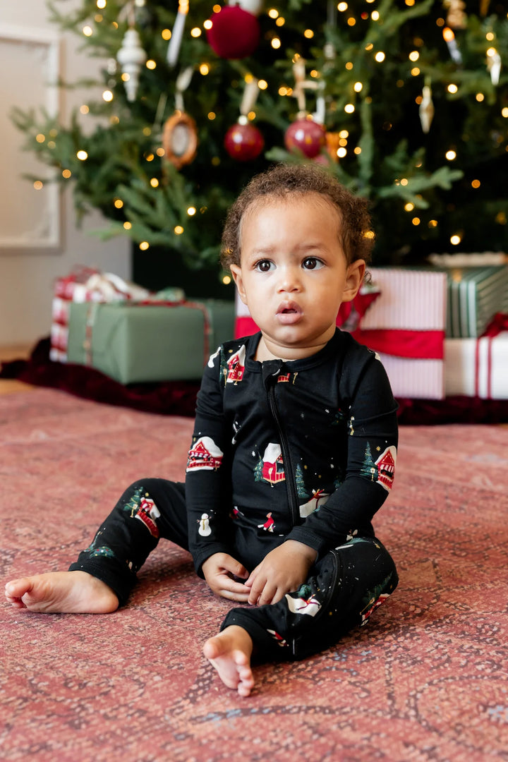 Kyte Baby Zippered Romper - Winter Wonderland
