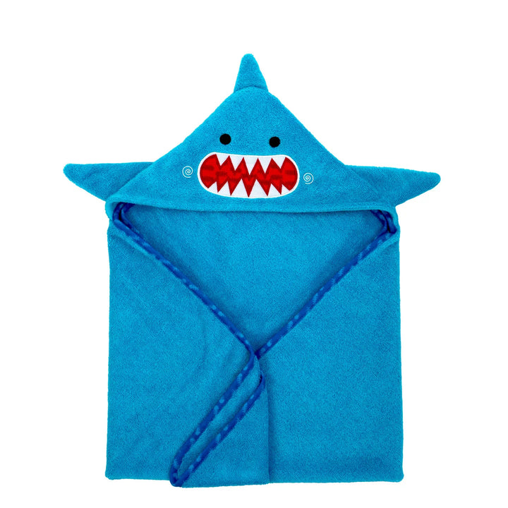 Zoocchini Hooded Bath Towels - Sherman the Shark
