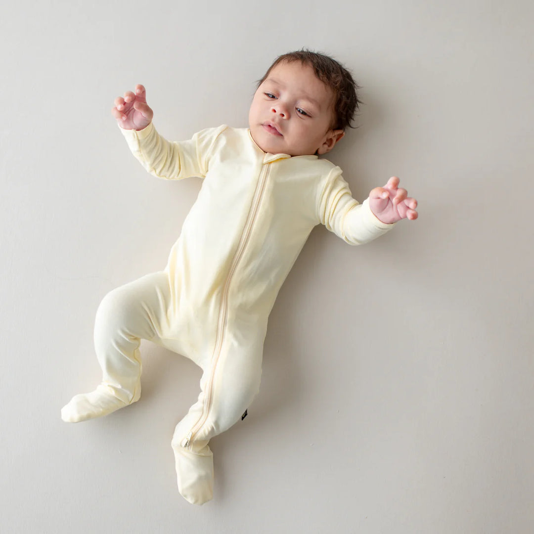 Kyte Baby Zippered Footie - Chamomile
