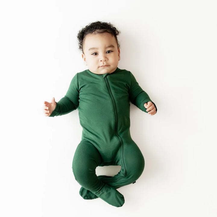 Kyte Baby Zippered Footie - Evergreen