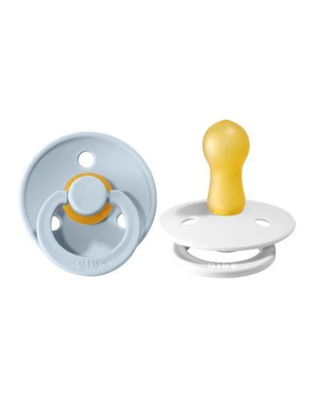 BIBS Round Colour Pacifiers - Size 1 (0-6m)