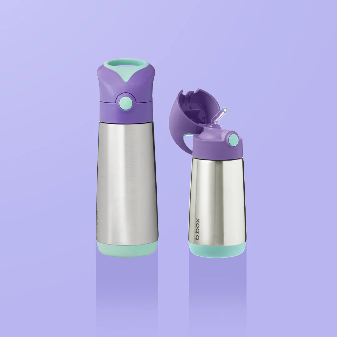 B.box Insulated Drink Bottle 500ml - Lilac Pop