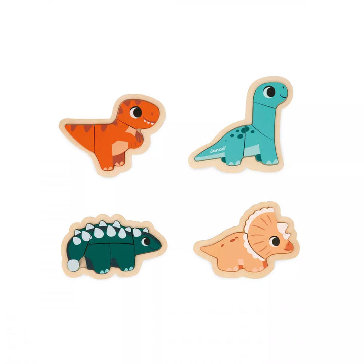 Janod 4 Progressive Puzzles Dino