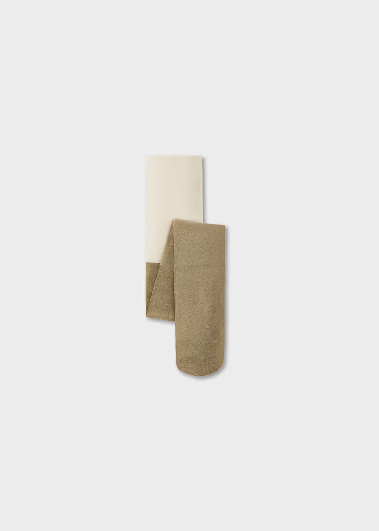 Mayoral Metalic Tights - Champagne