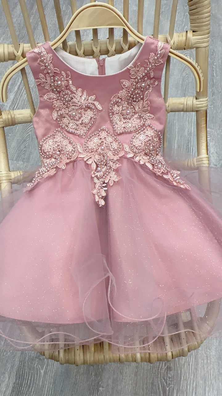 Jolene CD9089B Rose Infant Dress