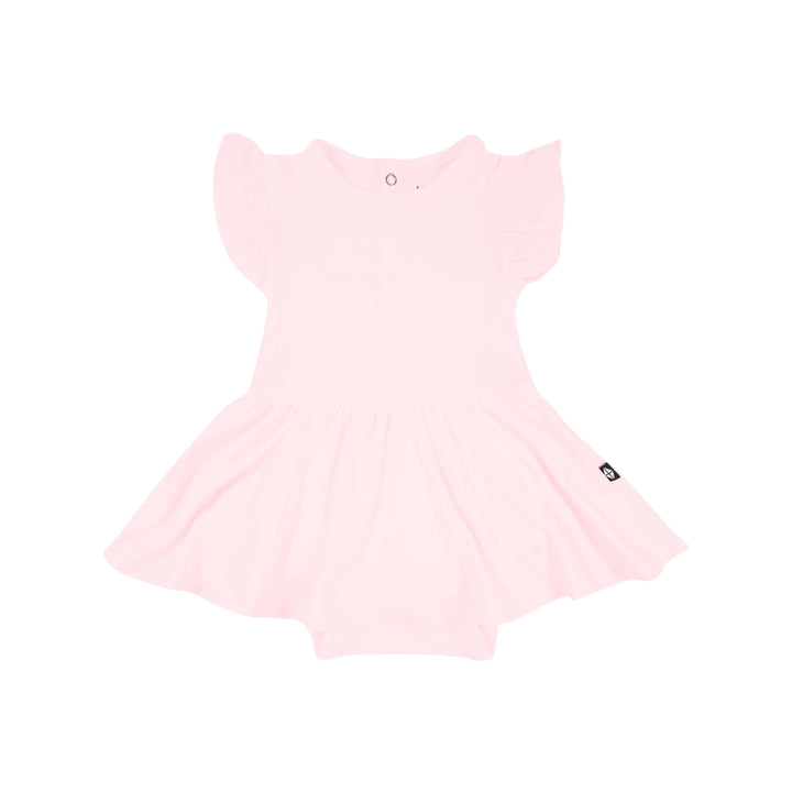 Kyte Baby Short Sleeve Twirl Bodysuit Dress - Sakura