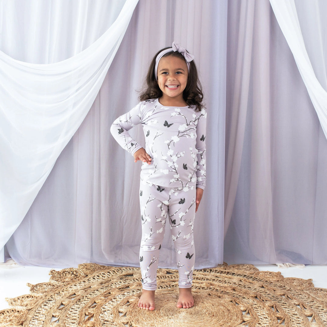 Kyte Baby Long Sleeve Toddler Pajamas - Cherry Blossom