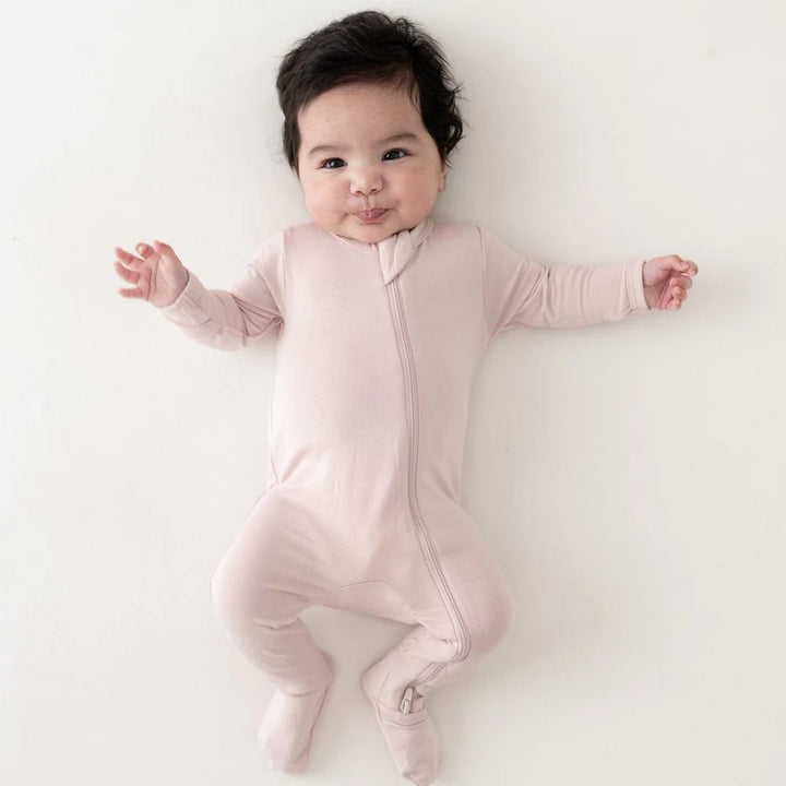 Kyte Baby Zippered Footie - Blush
