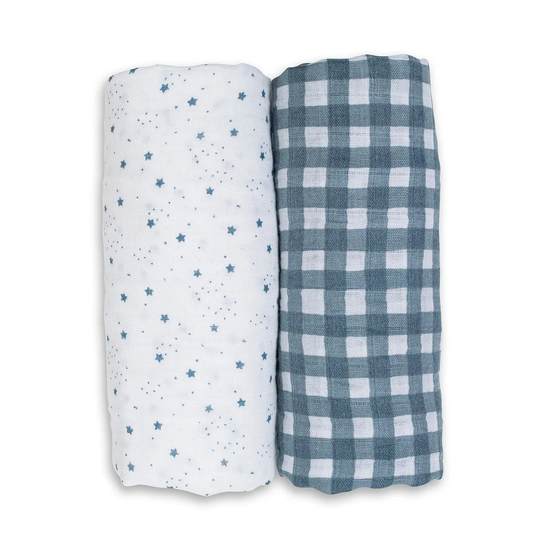Lulujo Cotton Muslin Swaddles 2pk