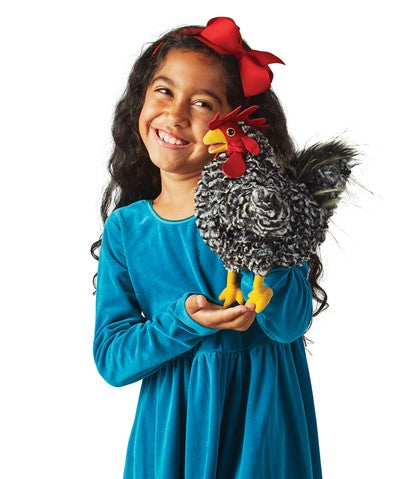 Folkmanis Puppet - Barred Rock Rooster
