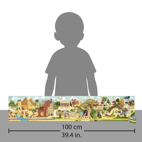 Janod 100pc Panorama Puzzle - Antiquity &amp; Mythology