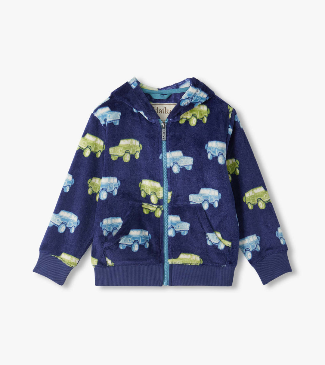 Vintage Trucks Fleece Zip-Up Hoodie