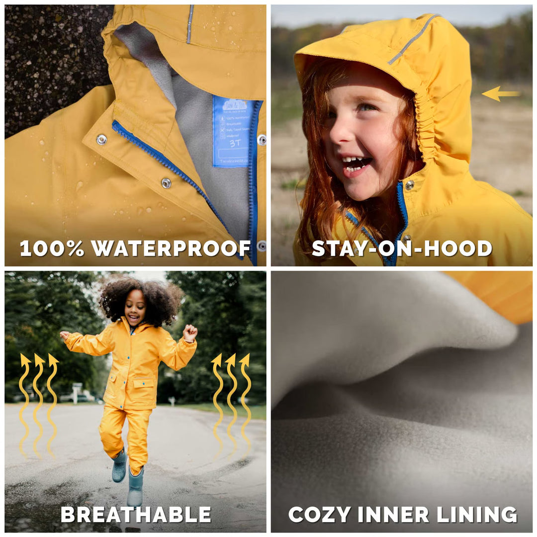 Jan &amp; Jul Cozy-Dry Rain Jacket - Pink Ponies