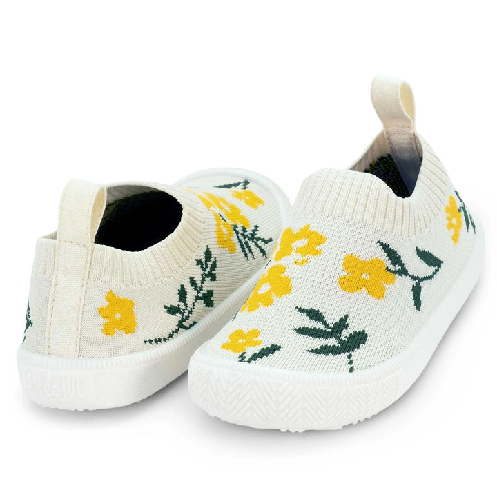 Jan &amp; Jul Graphic Knit Shoes - Yellow Flower