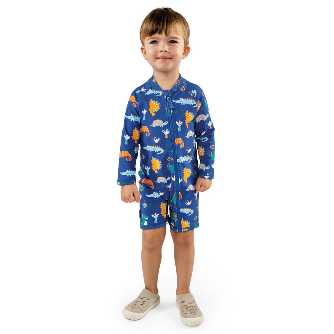 Jan &amp; Jul Sun &amp; Splash UV Jumpsuit - Dino Buddies