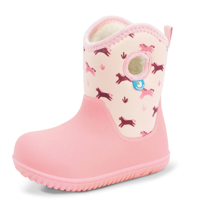 Jan &amp; Jul Toasty-Dry Lite Winter Boots - Pink Ponies