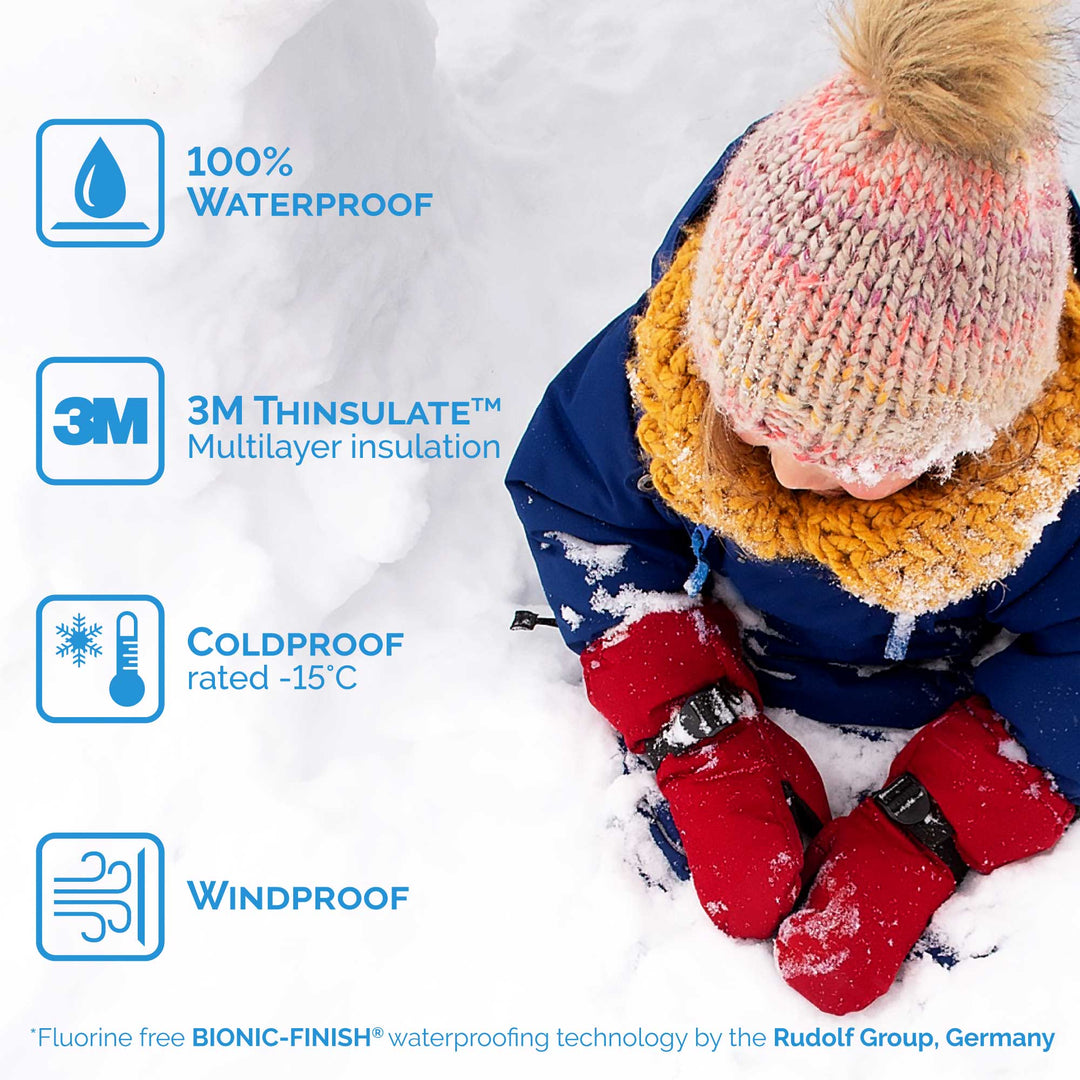 Jan &amp; Jul Toasty-Dry Waterproof Snow Mittens - Lavender