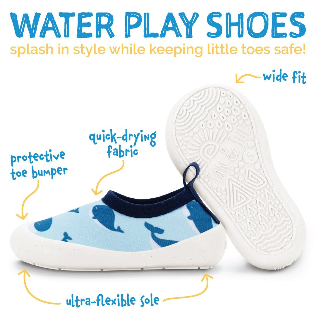 Jan &amp; Jul Water Play Shoes - Blue Whale