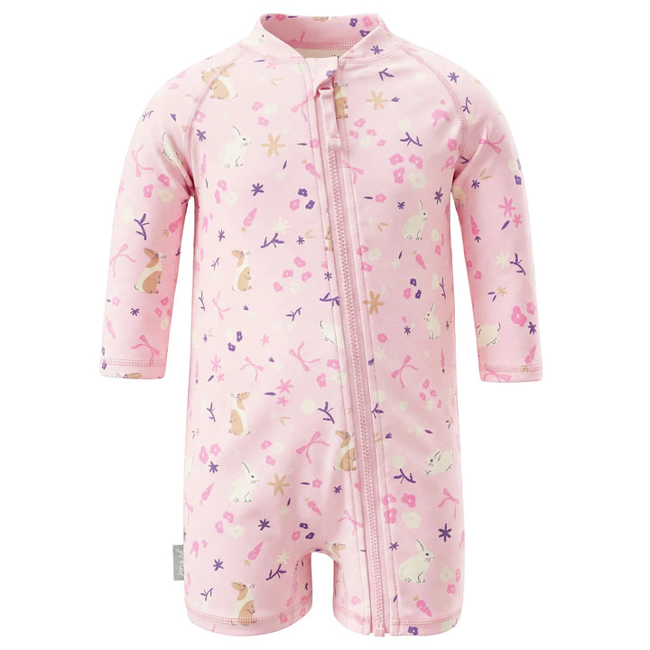 Jan &amp; Jul Sun &amp; Splash UV Jumpsuit - Bunny Flowers