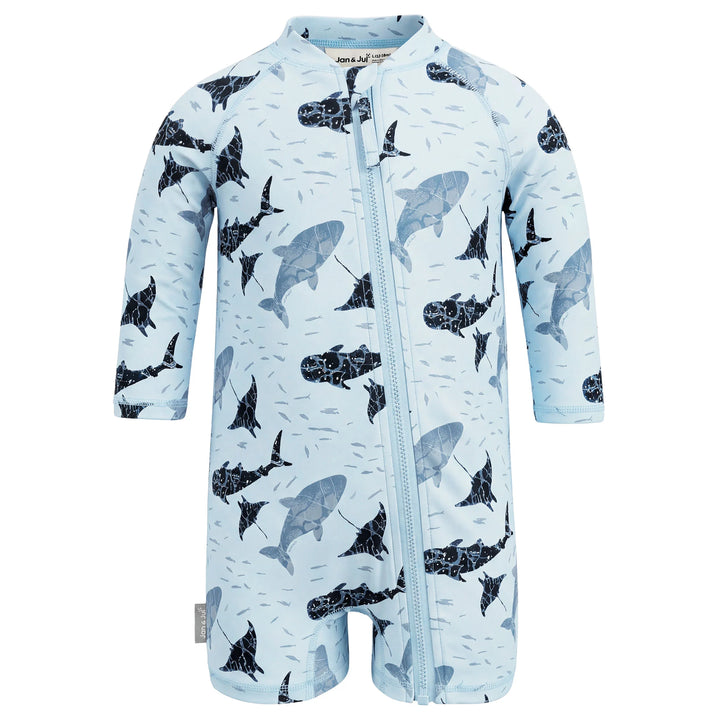 Jan &amp; Jul Sun &amp; Splash UV Jumpsuit - Whale Play