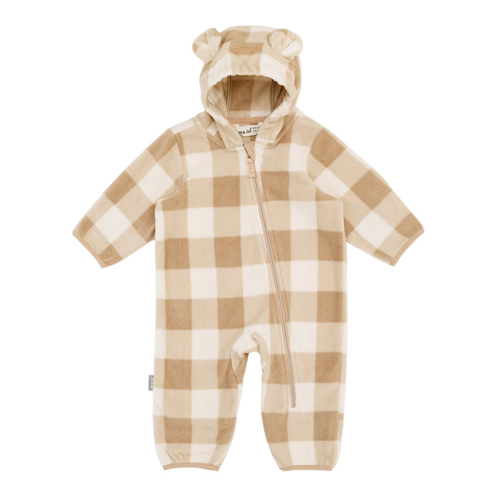 Jan &amp; Jul Fleece Suit - Brown Plaid