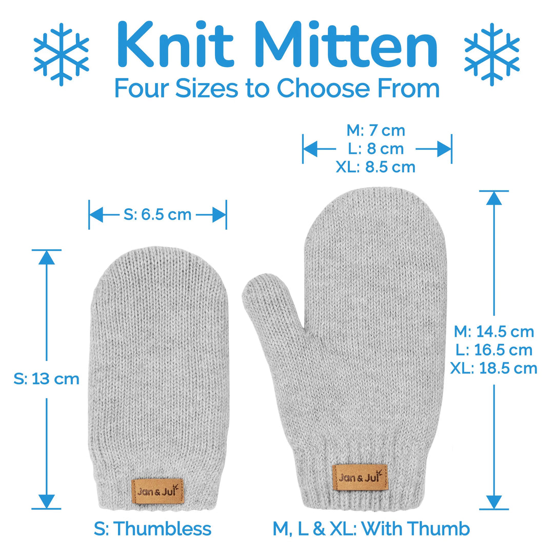 Jan &amp; Jul Knit Wi\nter Mittens - Light Pink