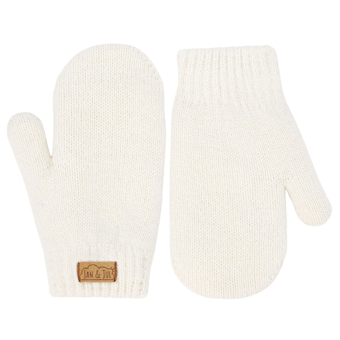 Jan &amp; Jul Knit Wi\nter Mittens - Vanilla Cream
