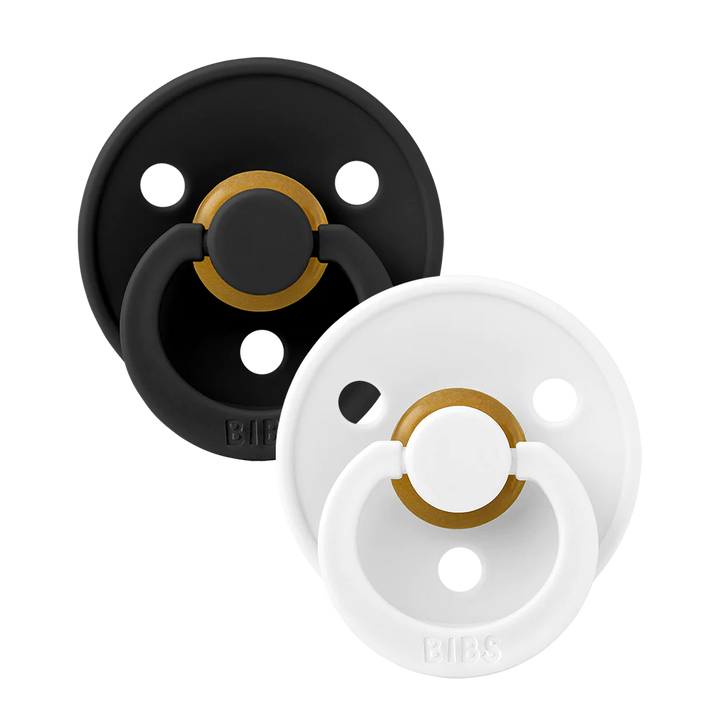 BIBS Round Colour Pacifiers - Size 1 (0-6m)