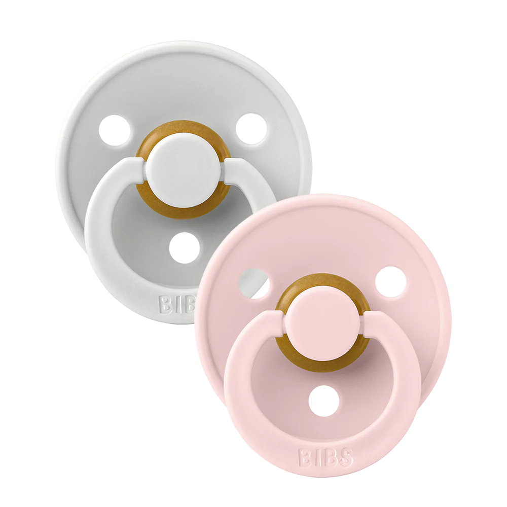 BIBS Round Colour Pacifiers - Size 2 (6-18m)