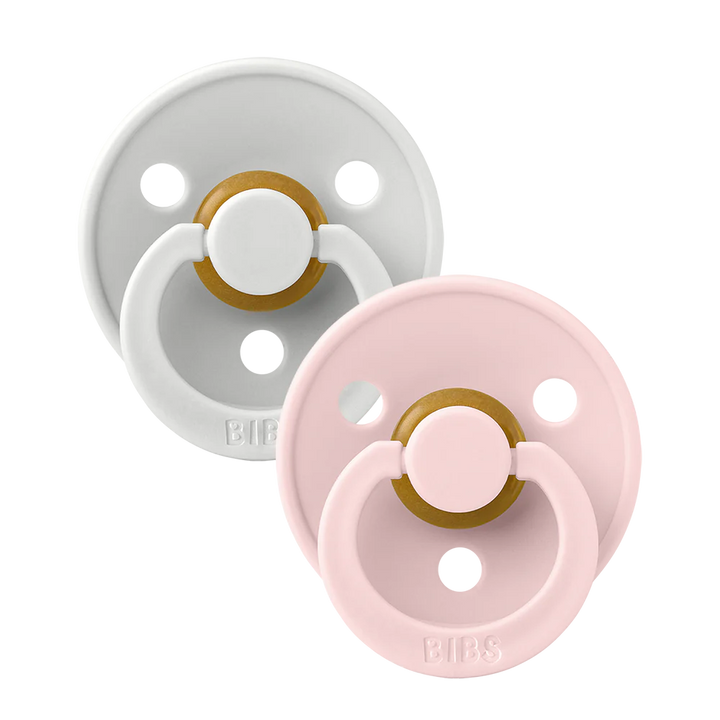 BIBS Round Colour Pacifiers - Size 2 (6-18m)