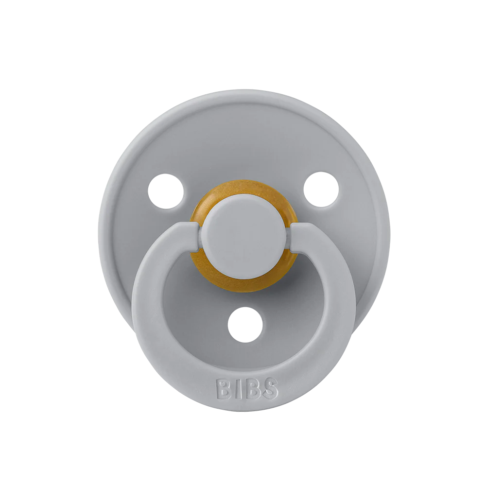 BIBS Round Colour Pacifiers - Size 1 (0-6m)