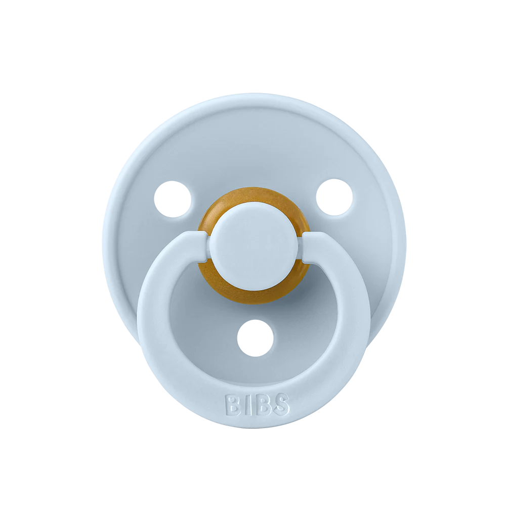 BIBS Round Colour Pacifiers - Size 1 (0-6m)
