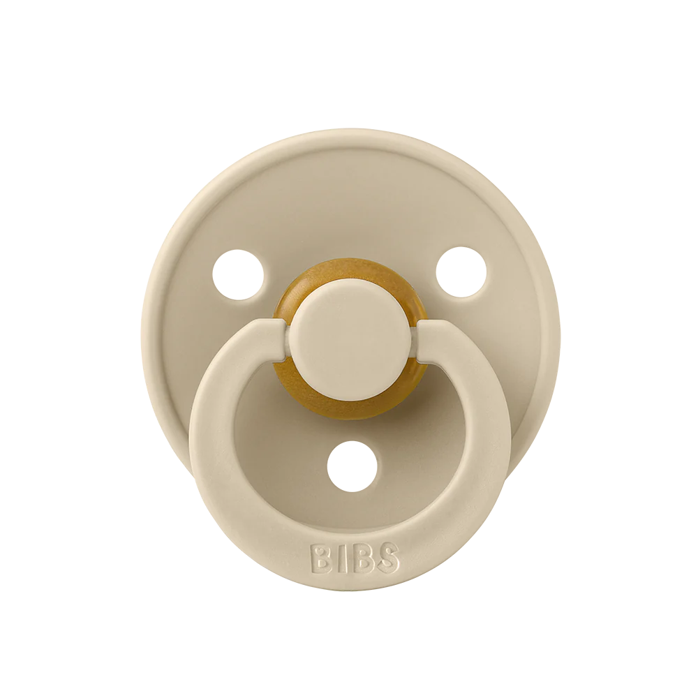 BIBS Round Colour Pacifiers - Size 1 (0-6m)
