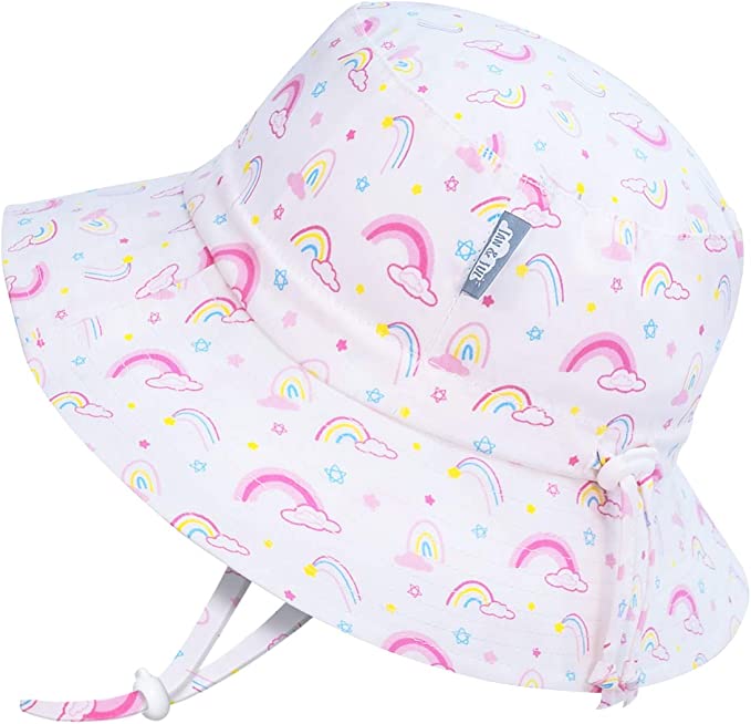 Jan &amp; Jul Gro-With-Me Bucket Hats  - Rainbow