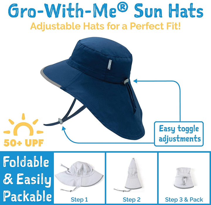 Jan &amp; Jul Gro-With-Me Cotton Adventure Hat - Sand