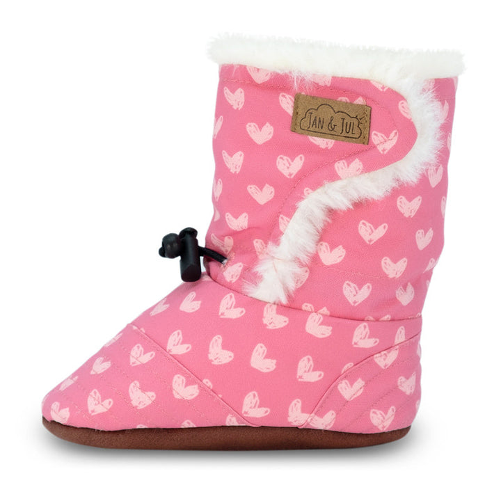 Jan &amp; Jul Stay-Put Winter Booties - Hearts