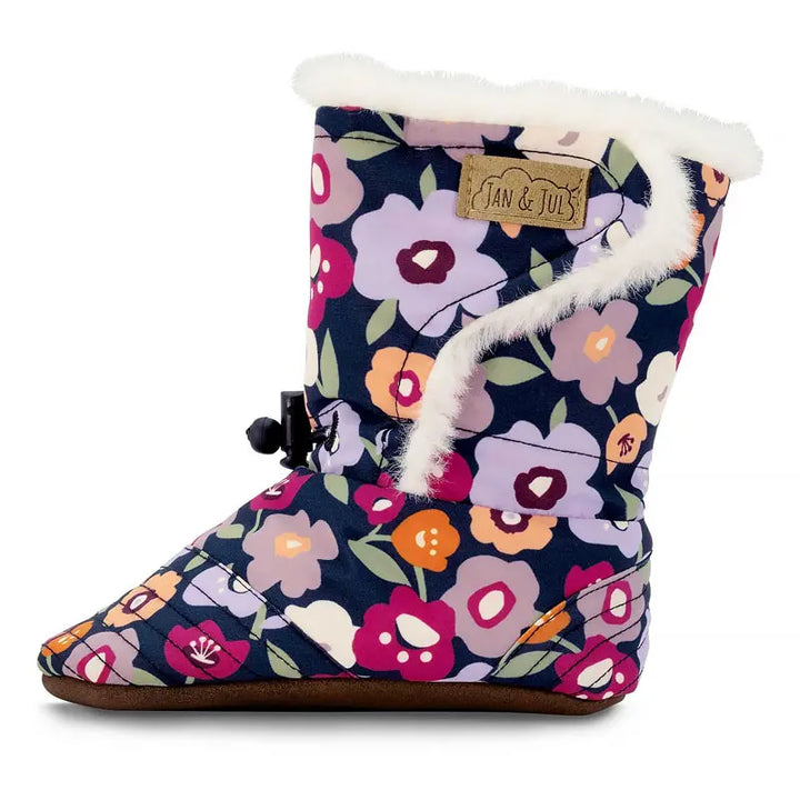 Jan &amp; Jul Stay-Put Winter Booties - Winter Flowers