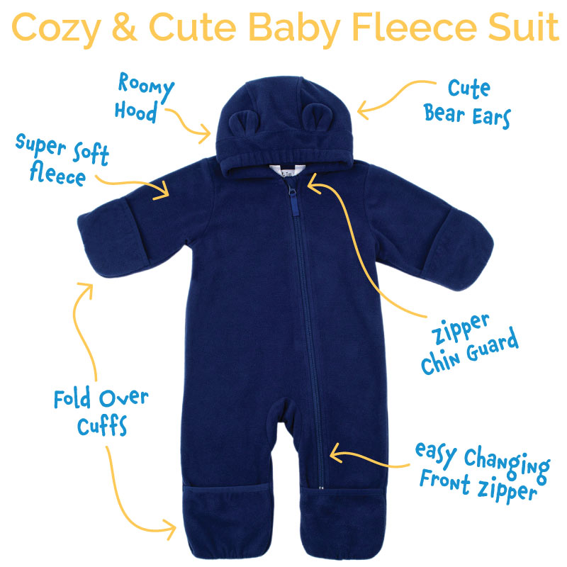 Jan &amp; Jul Fleece Suit - Watermelon Pink