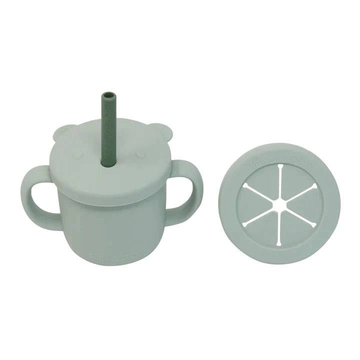 Glitter &amp; Spice Grow With Me Silicone Cup Snack Set