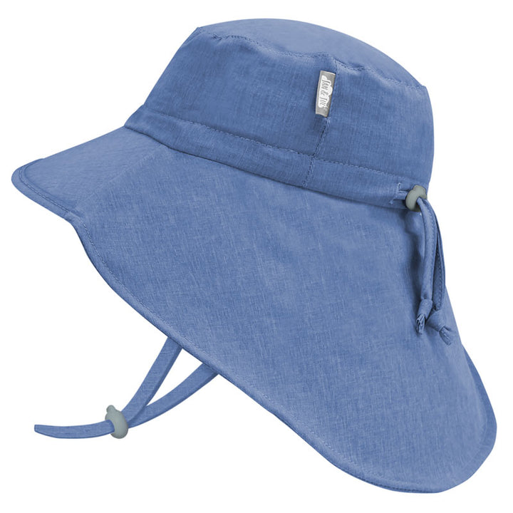 Jan &amp; Jul Aqua Dry Xplorer Hat - Blue/Blue Trim