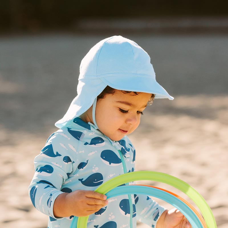 Jan &amp; Jul Sun Soft Baby Cap - Baby Blue