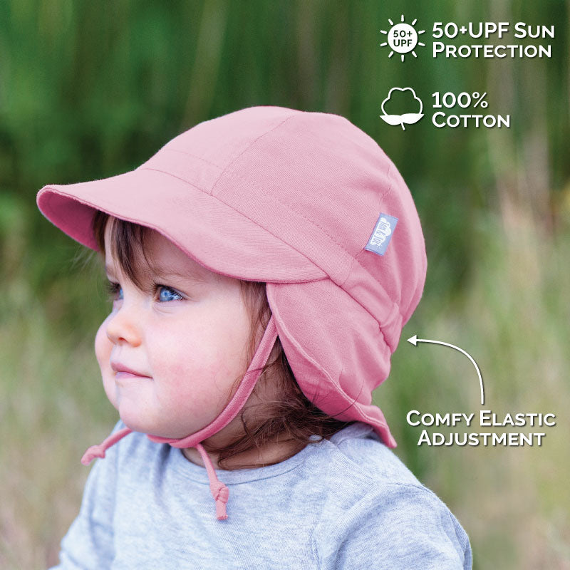 Jan &amp; Jul Sun Soft Baby Cap - Dusty Rose