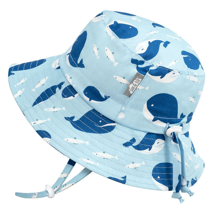 Jan &amp; Jul Gro-With-Me Bucket Hats - Blue Whale