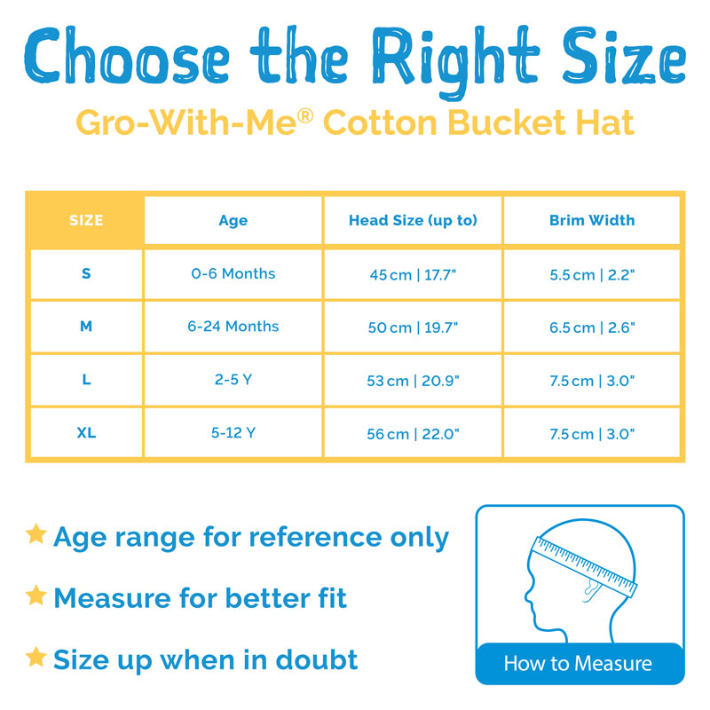 Jan &amp; Jul Gro-With-Me Bucket Hats - Blue Whale