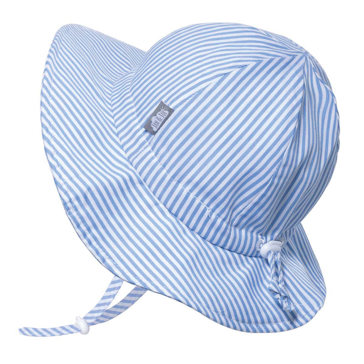 Jan &amp; Jul Cotton Floppy Hat - Blue Stripes