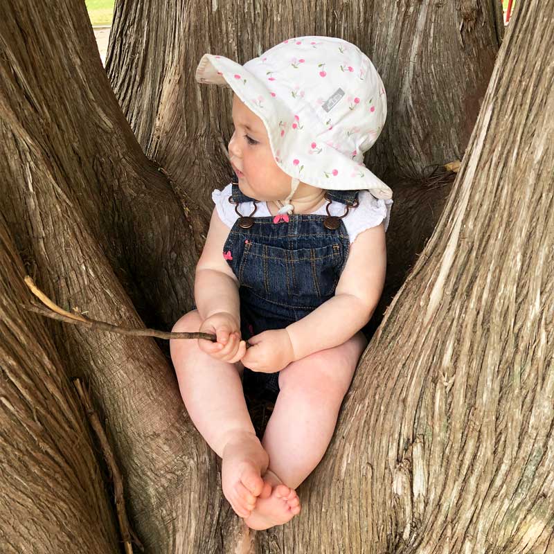 Jan &amp; Jul Cotton Floppy Hat - Cherries
