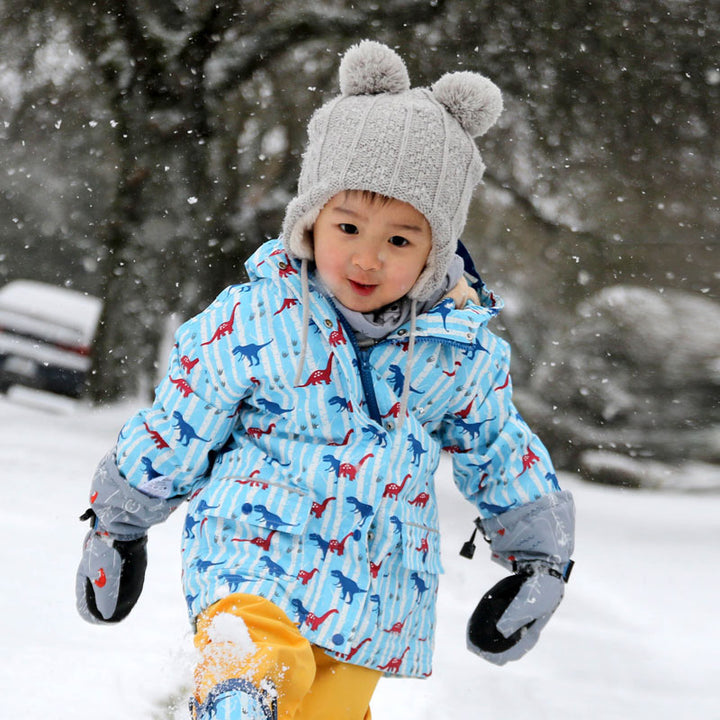 Jan &amp; Jul Knit Bear Beanie - Grey Bear