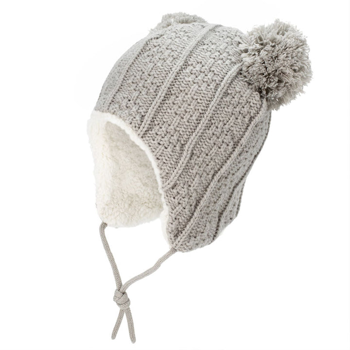 Jan &amp; Jul Knit Bear Beanie - Grey Bear