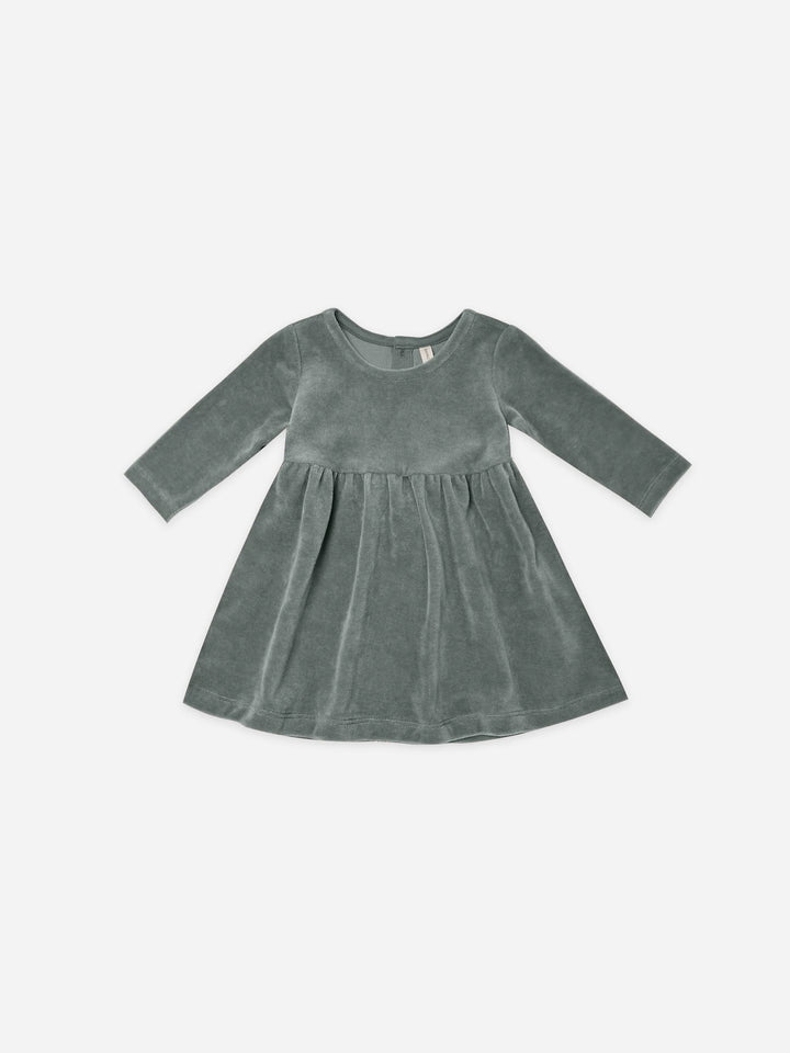 Quincy Mae Dusk Velour Long Dress