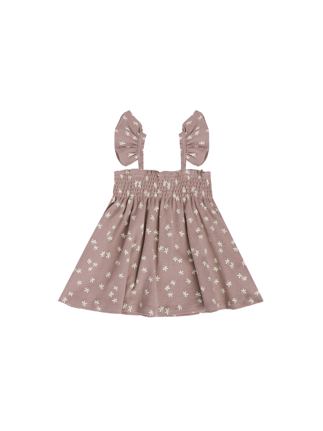 Quincy Mae Smocked Jersey Dress Set - Butterflies